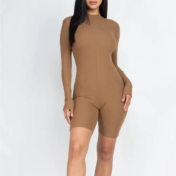 capella mock neck romper - Picture 1 of 4